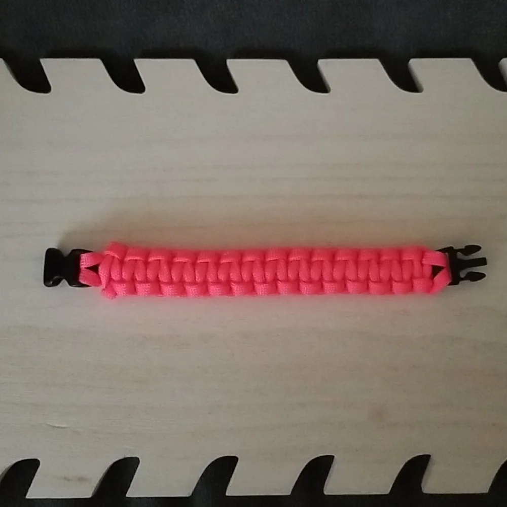 Neon Pink Paracord Bracelet